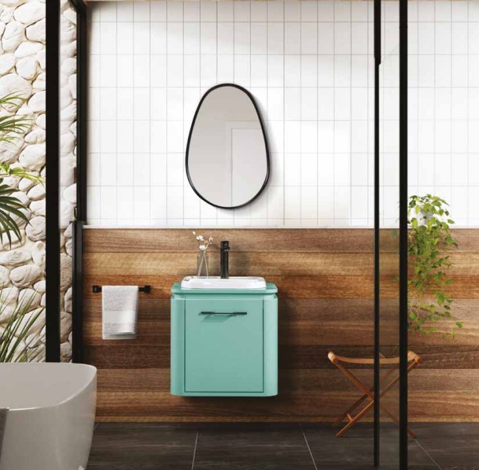 BANYO DOLABI CIERO MİNT YEŞİL 56 CM - TAKIM